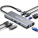Hub Usb C Ethernet Hiearcool 8 Em 1 Com 4k @60 Hdmi Macbook Pro