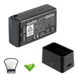 Bateria Com Carregador Para Godox V1-c V1-s V1-n V1-f V1-o V860iii