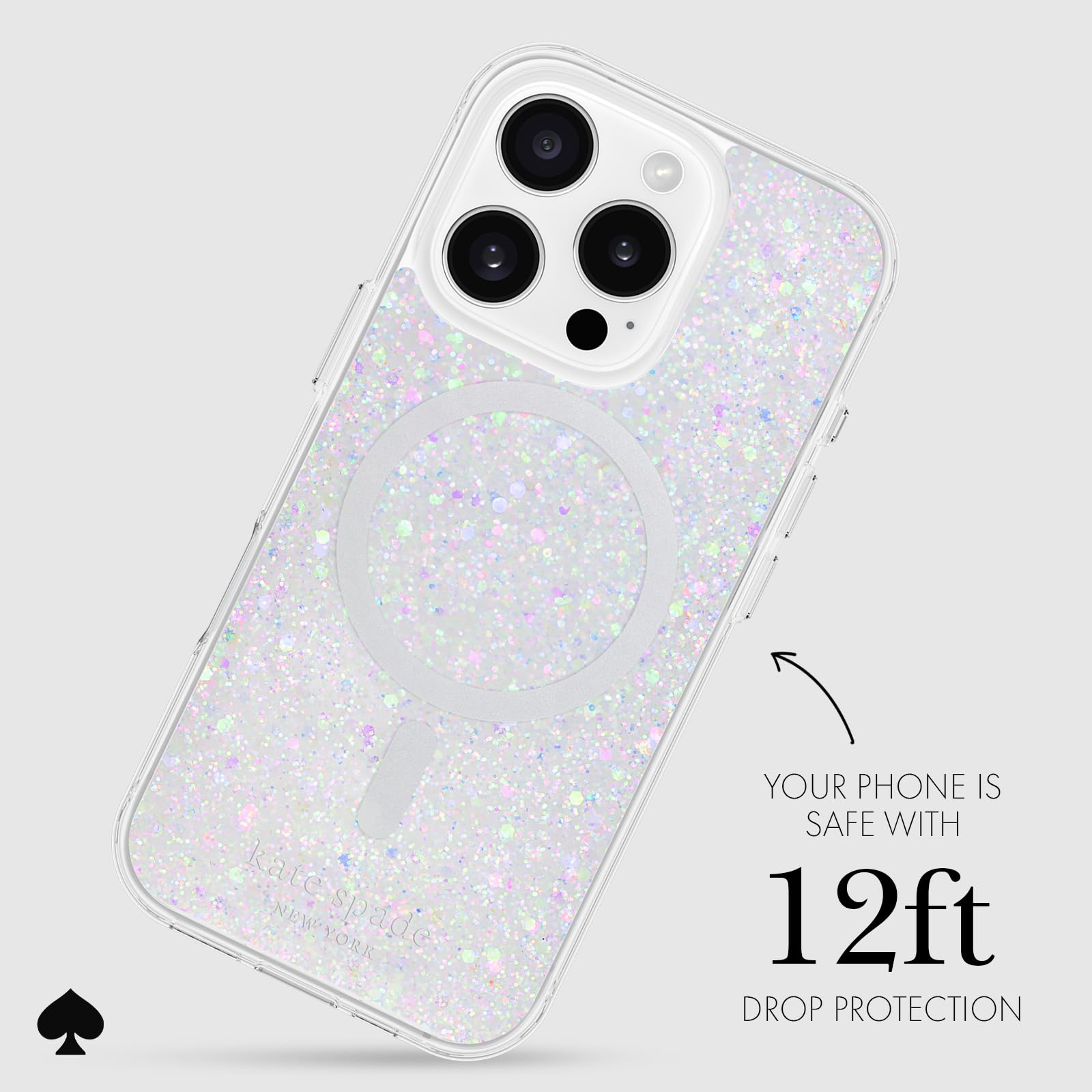 Capa De Celular Kate Spade New York Iphone 16 Pro Chunky Glitter