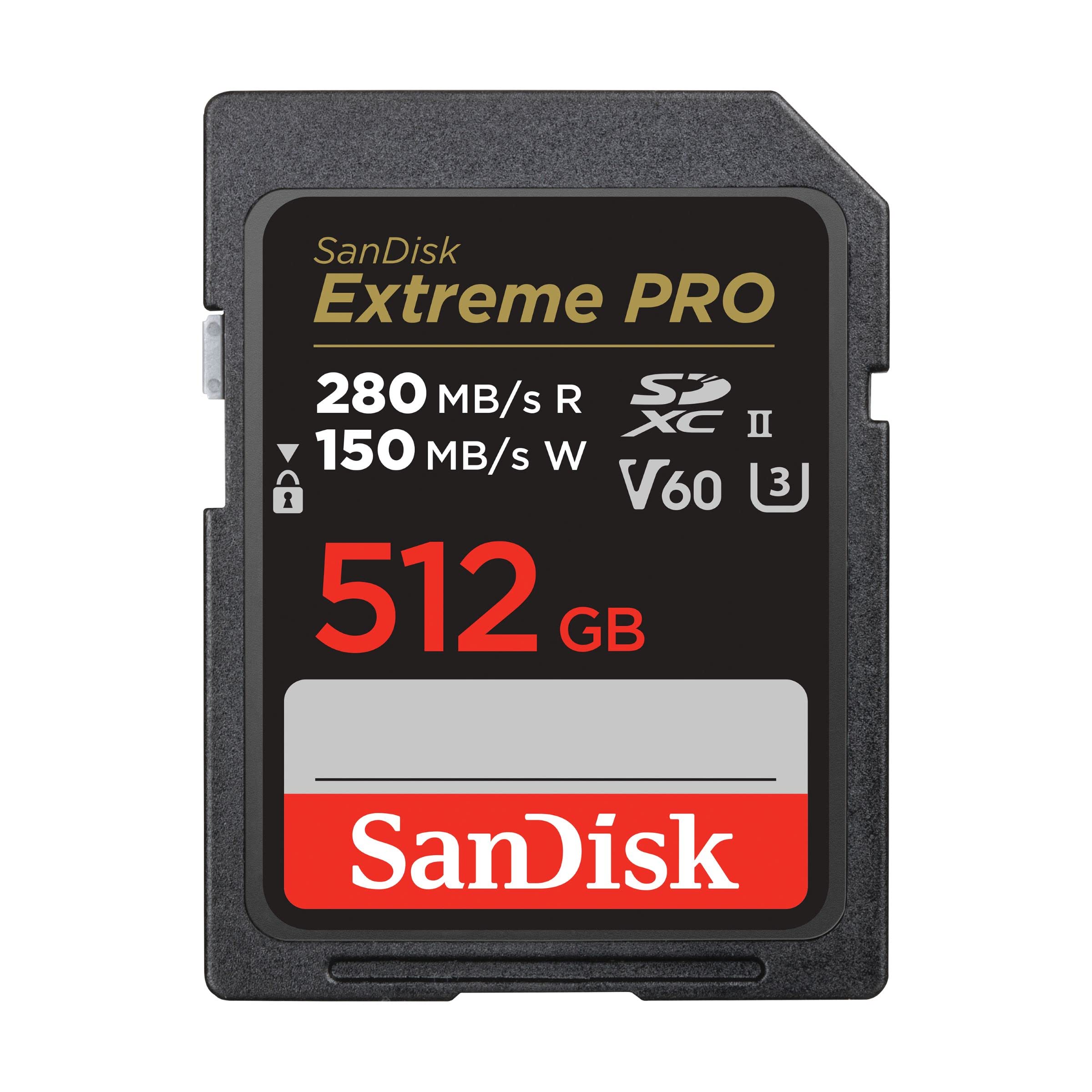 Cartão De Memória Sandisk Extreme Pro Sdxc Uhs-ii 512gb V60
