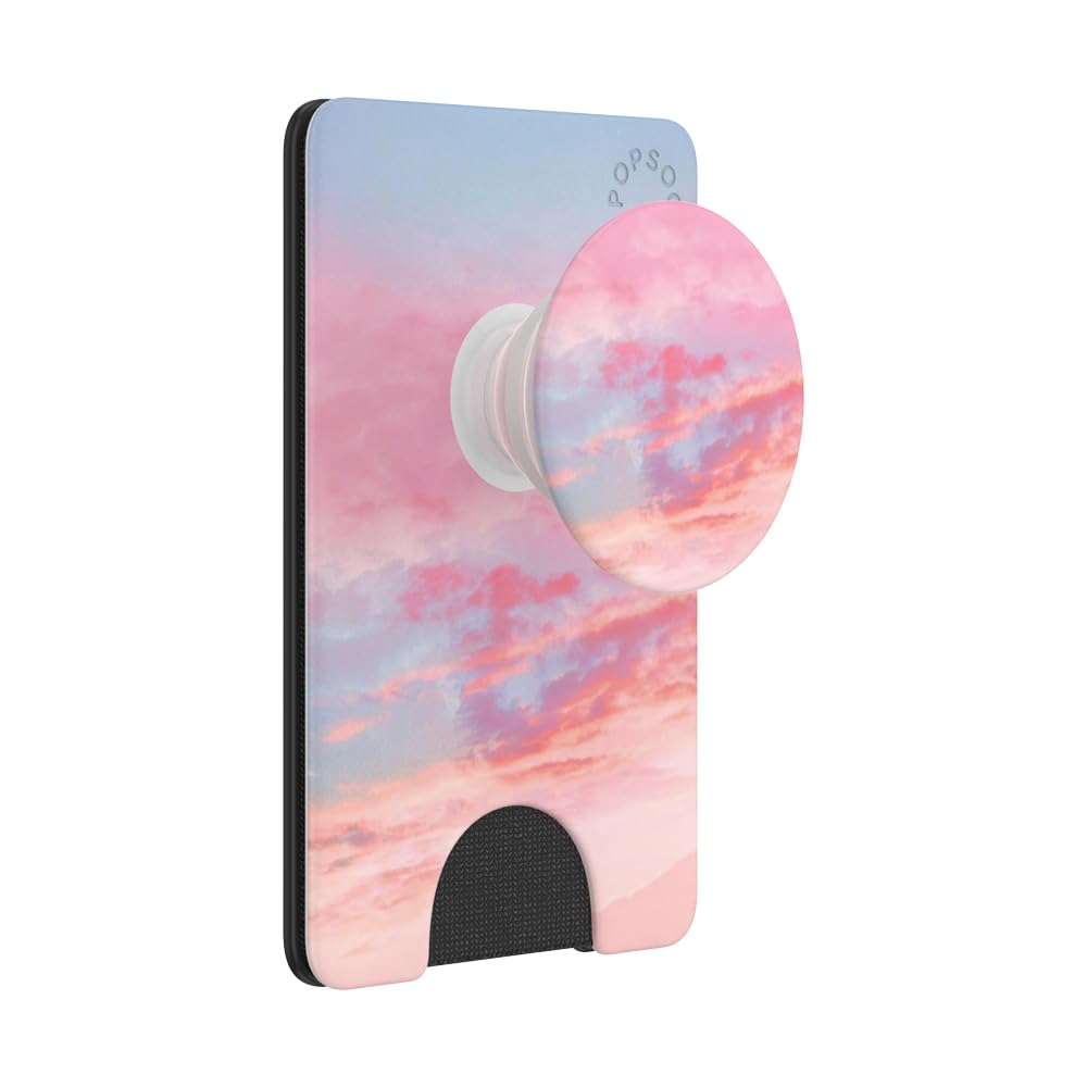 Carteira Para Celular Popsockets Pink Clouds Com Alça Expansível