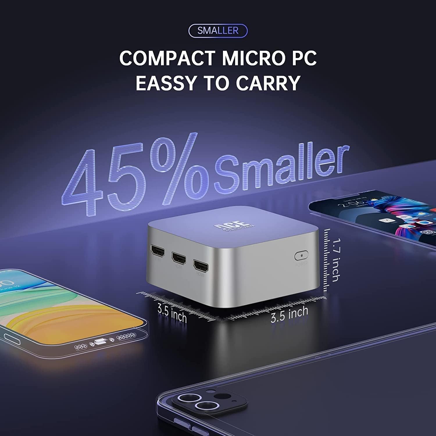 【超美品】ACEMAGIC T8PLUS Intel N100 12GB Acemagic T8 Plus N100レビュー：HDMI 3ポート搭載のN100ミニPC【PR