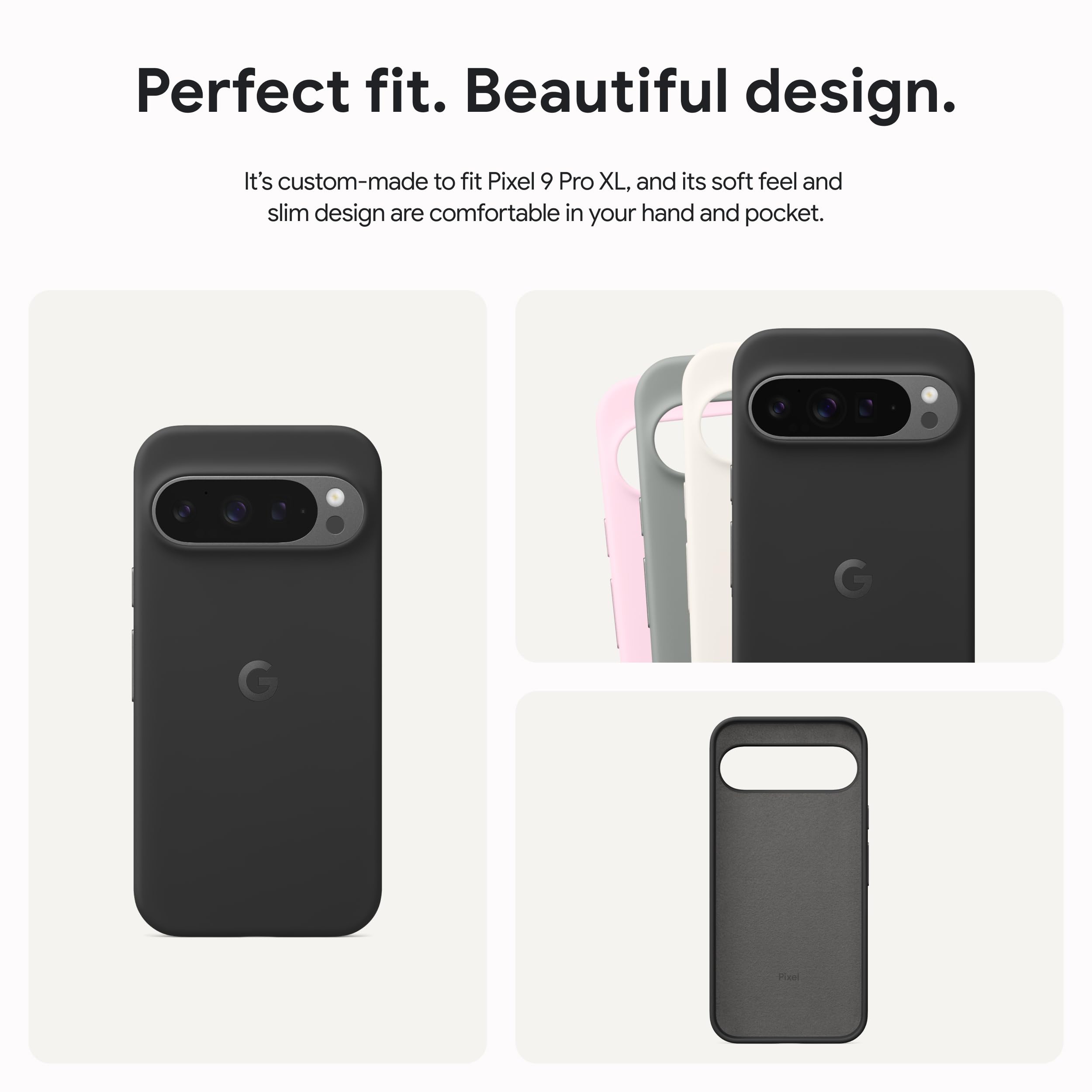 Capa De Telefone Google Pixel 9 Pro Xl De Silicone Resistente A