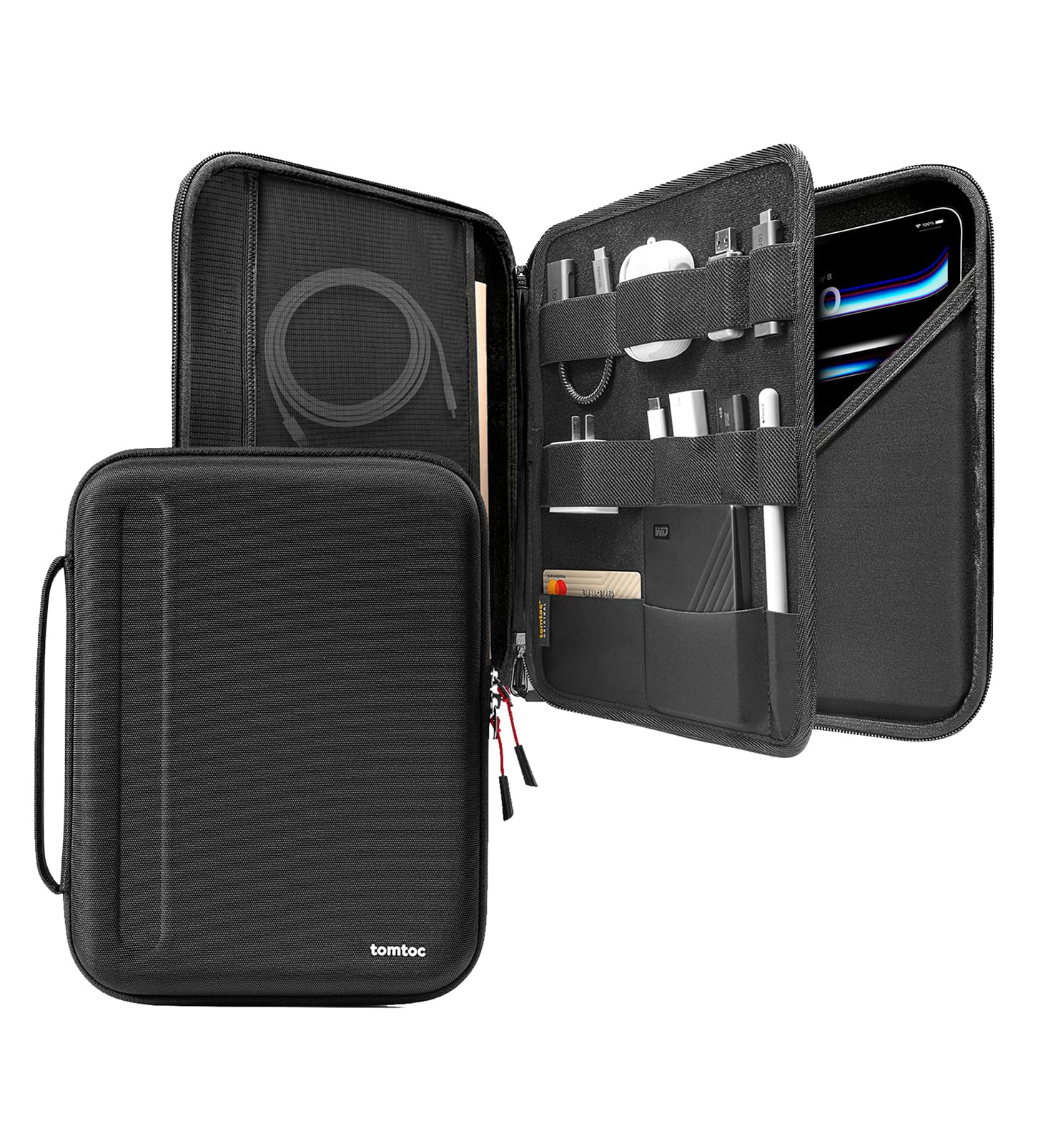 Capa Portfolio Tomtoc Para Ipad Pro M4 De 13 Polegadas E Ipad Air M2