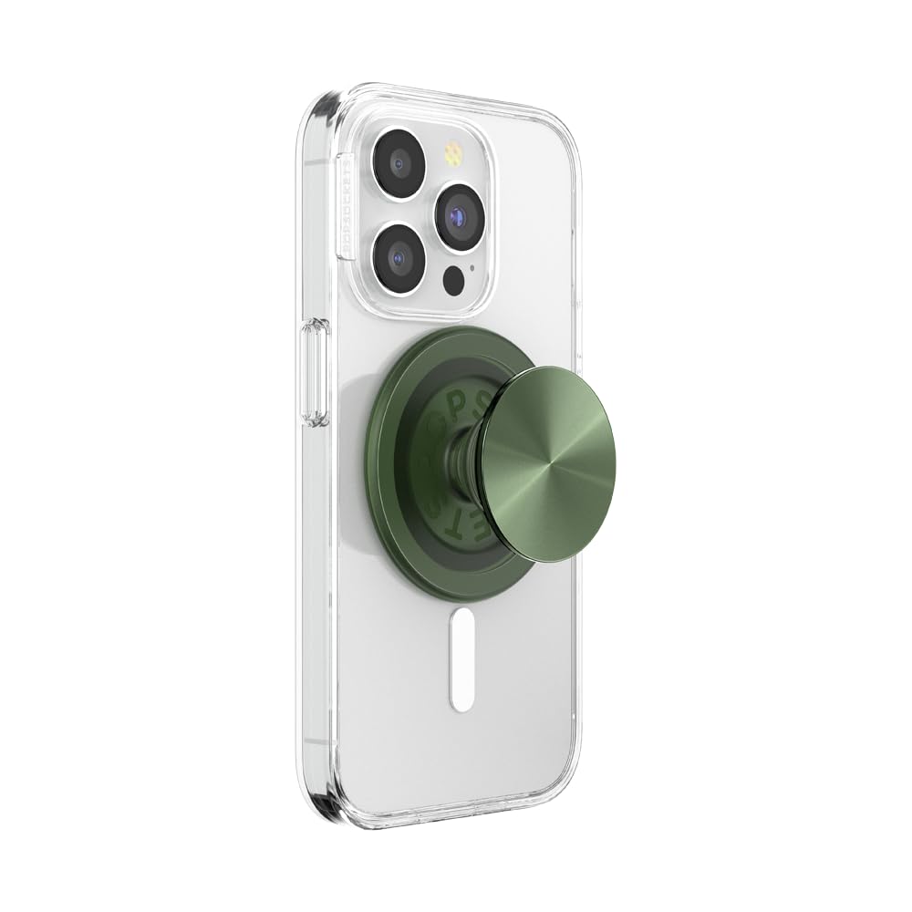 Compatível Com Phone Grip Popsockets Alum Radial Olive Magsafe