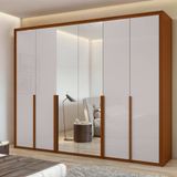 Guarda-roupa 6 Portas 6 Gavetas 100% Mdf Imperatore Com Espelho