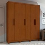 Guarda-roupa Casal 6 Portas 3 Gavetas Jazz E Pés