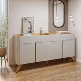 Buffet Para Sala De Jantar Aros 4 Portas 172cm