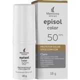 Protetor Solar Episol Color Stick Claro 18g - Mantecorp