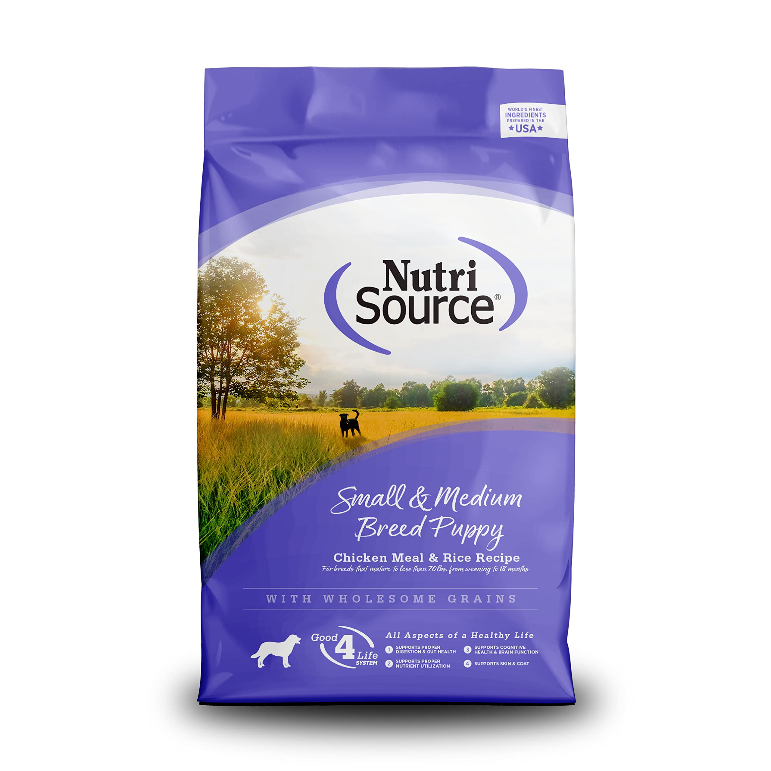 Comida Para Cães Nutrisource Puppy Chicken Rice Small Breed 2,27 Kg