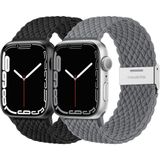 2 Pulseiras Trançadas Apple Watch (preto-cinza Escuro)