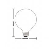 Lâmpada Led Globo 100 E27 3000k 9,5w - Taschibra