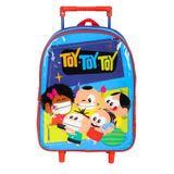 Mini Mochila De Rodinhas Escolar Infantil Creche Mônica Toy