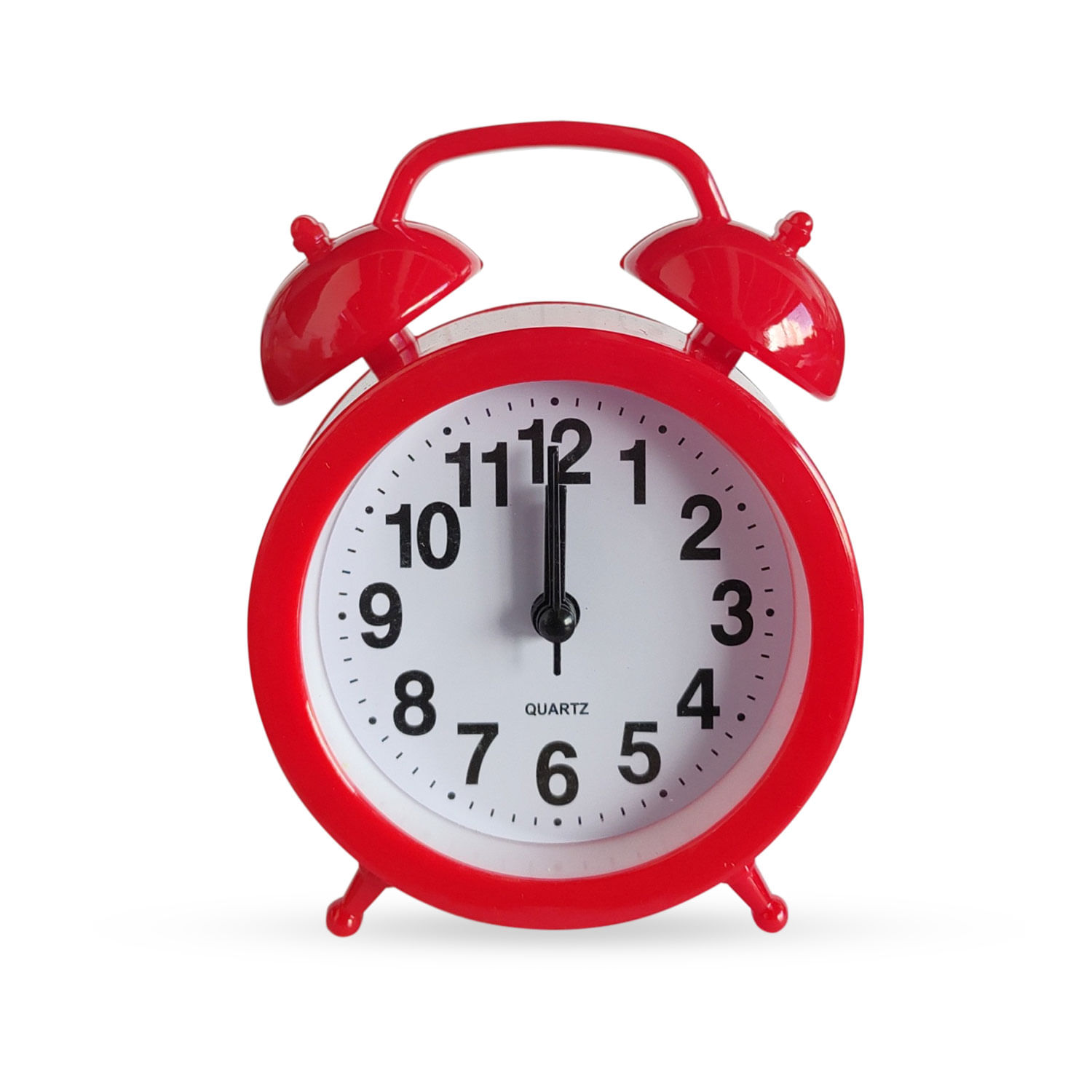 Relógio De Mesa Analógico Modelo Vintage Fashion Clock A Pilha Com Despertador