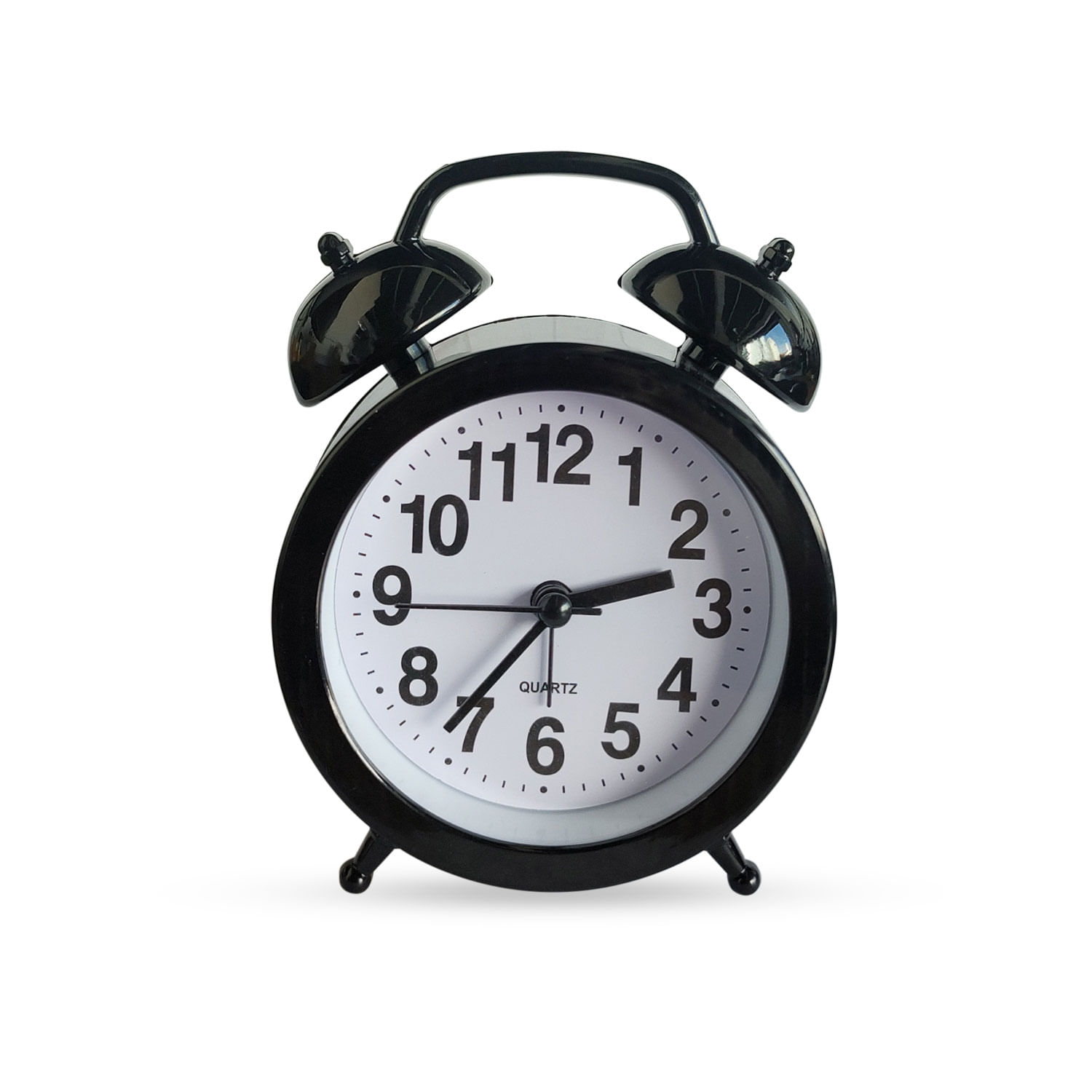 Relógio De Mesa Analógico Modelo Vintage Fashion Clock A Pilha Com Despertador