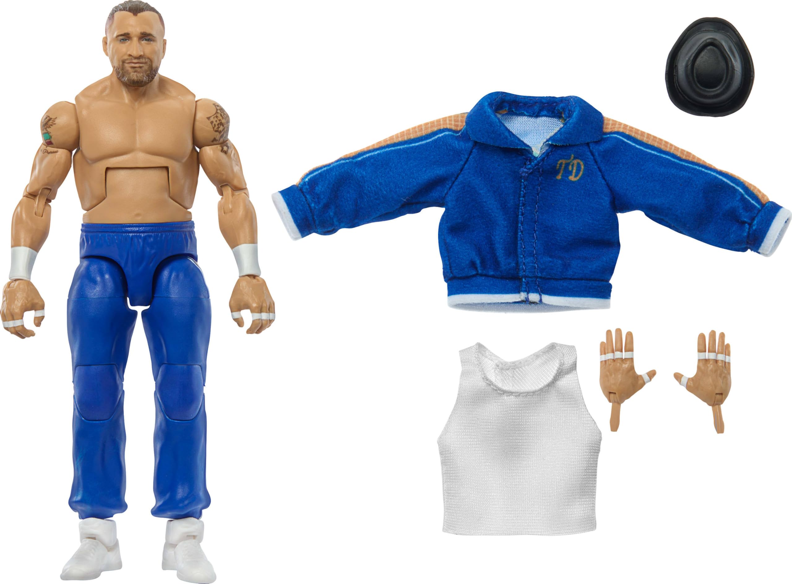 Boneco De Ação Mattel Wwe Elite Tony D'angelo De 6 Polegadas
