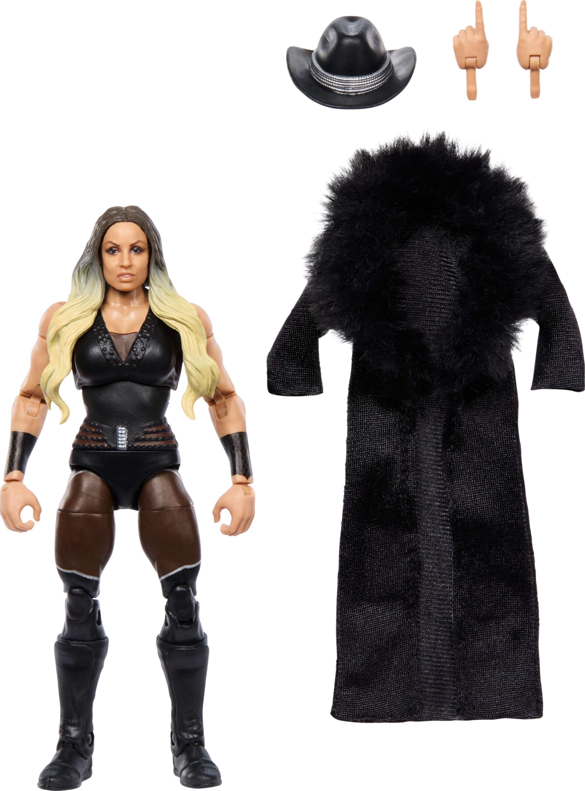 Boneco De Ação Mattel Wwe Elite Trish Stratus De 6 Polegadas Com Acc