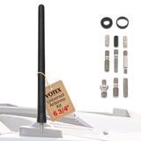 Antena Curta De Borracha Votex Black 17cm Universal Car