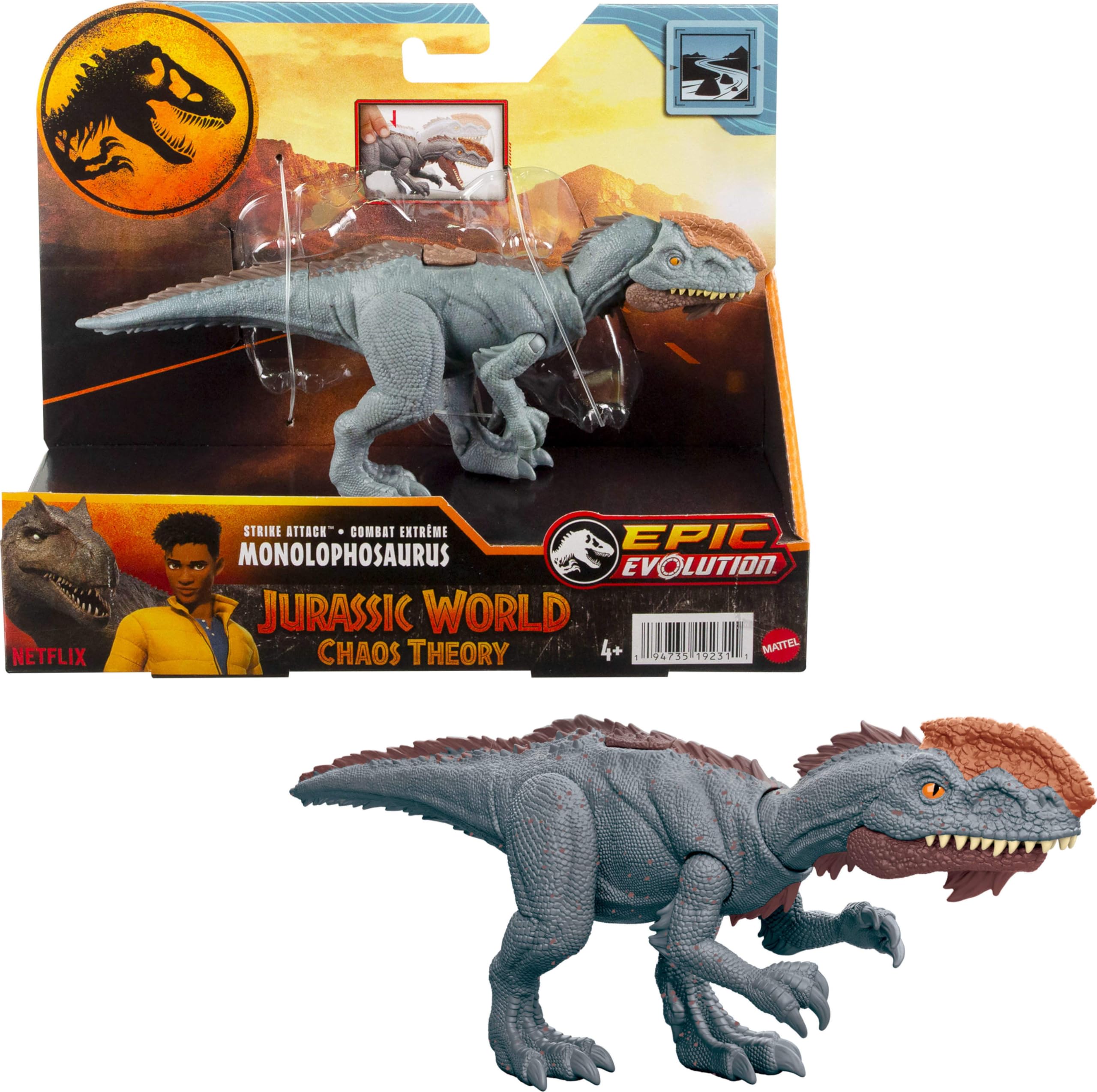 Toy Mattel Jurassic World Strike Attack Monolophosaurus