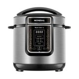 Panela De Pressão Elétrica Mondial Pe-60-6l-i | 6 Litros, Preto/inox