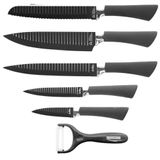 Kit Facas 6 Peças Aço Inox Churrasco Gourmet