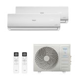 Ar Condicionado Bi Split Elgin Inverter 18.000 BTUs (Hi Wall 9.000 + Hi Wall 9.000) Quente e Frio 220V R-32