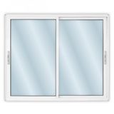 Janela De Alumínio De Correr 100x150cm 2 Folhas Com Vidro Mini Boreal Linha Solida Mgm Branco