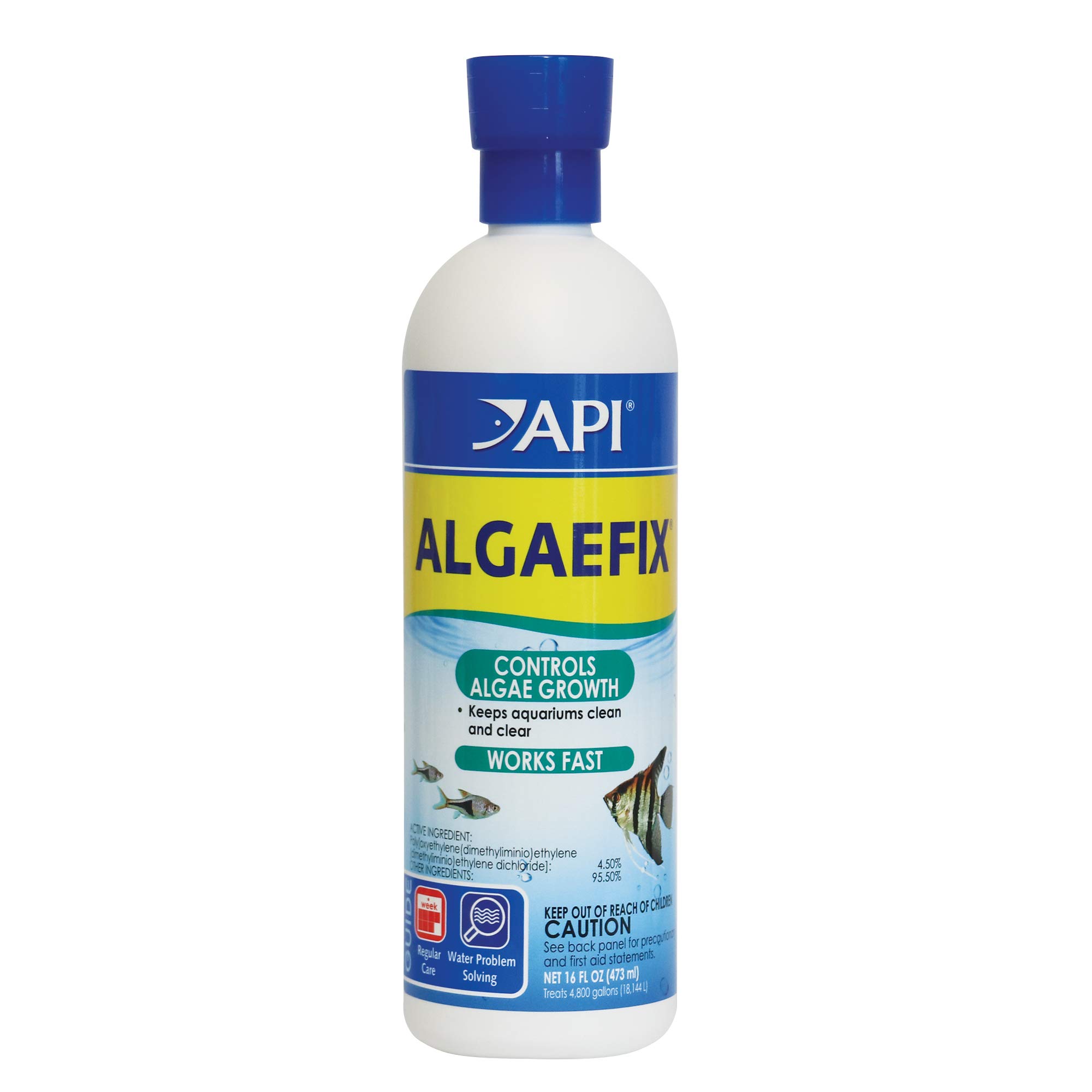 Frasco De 473 Ml Da Api Algaefix Para Controle De Algas