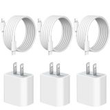 Carregador Incoric 20w Usb C Para Iphone 14/13/12/11 Com Cabo De 6 Pés