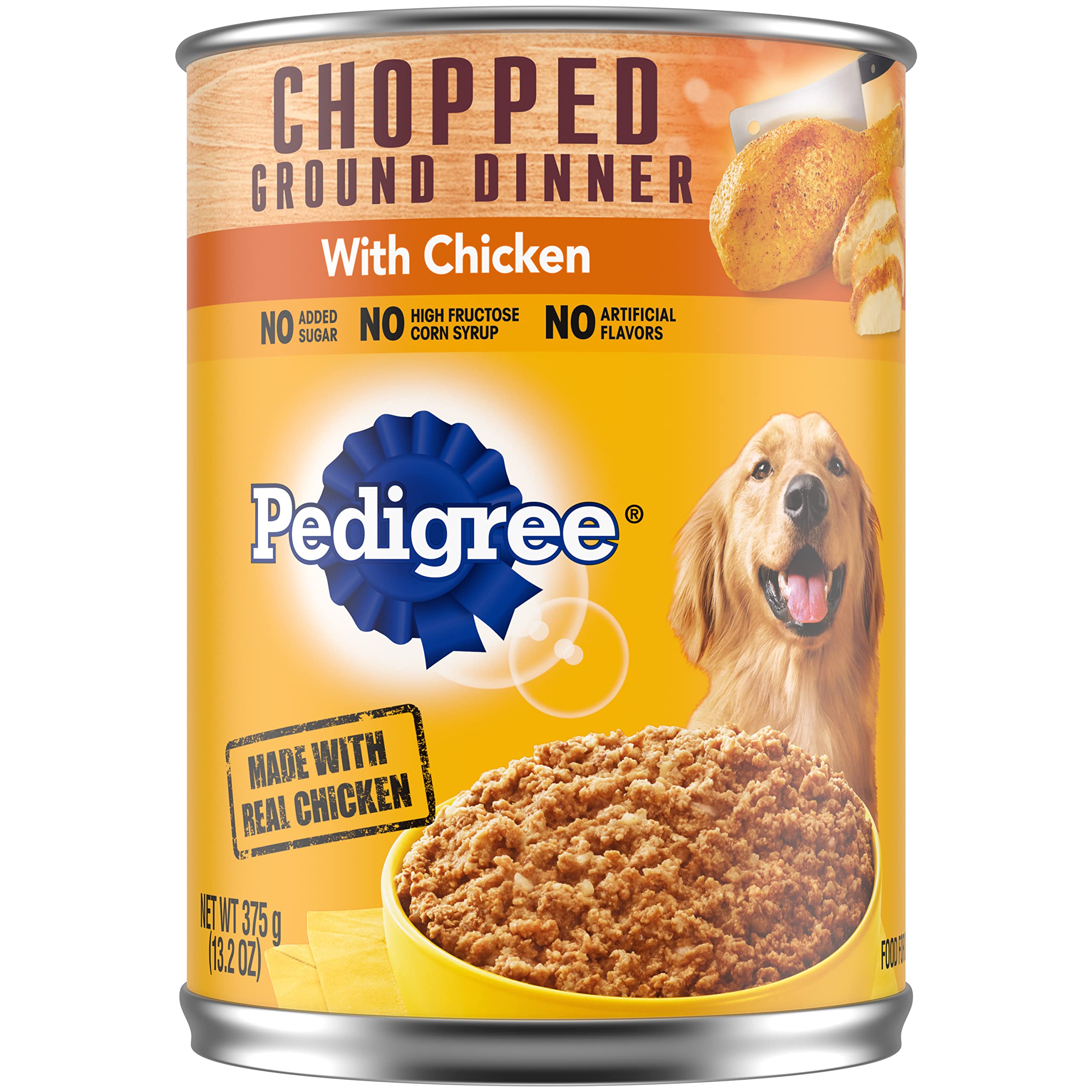Comida Para Cães Pedigree, Jantar Moído Picado, Frango 390ml (x12)