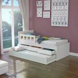 Bicama Solteiro 3 Gavetas Foscarini Branco