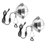Lâmpada De Fixação Simple Deluxe Ajustável Com Refletor De Alumínio De 10,5 Cm