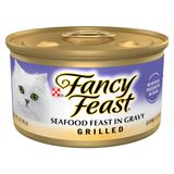 Comida Úmida Para Gatos Fancy Feast Grilled Seafood Feast 85g (pacote Com 24)