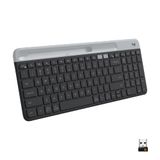 Teclado Logitech K585 Slim Wireless Graphite Para Vários Dispositivos