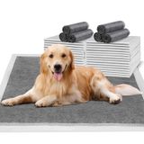 Almofadas De Xixi Hidoggyld Dog Extra Large 28x34cm 30 Unidades De Carbono