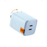 Carregador De Parede Spigen Gan Iii 652 65w 2 Portas Para Iphone