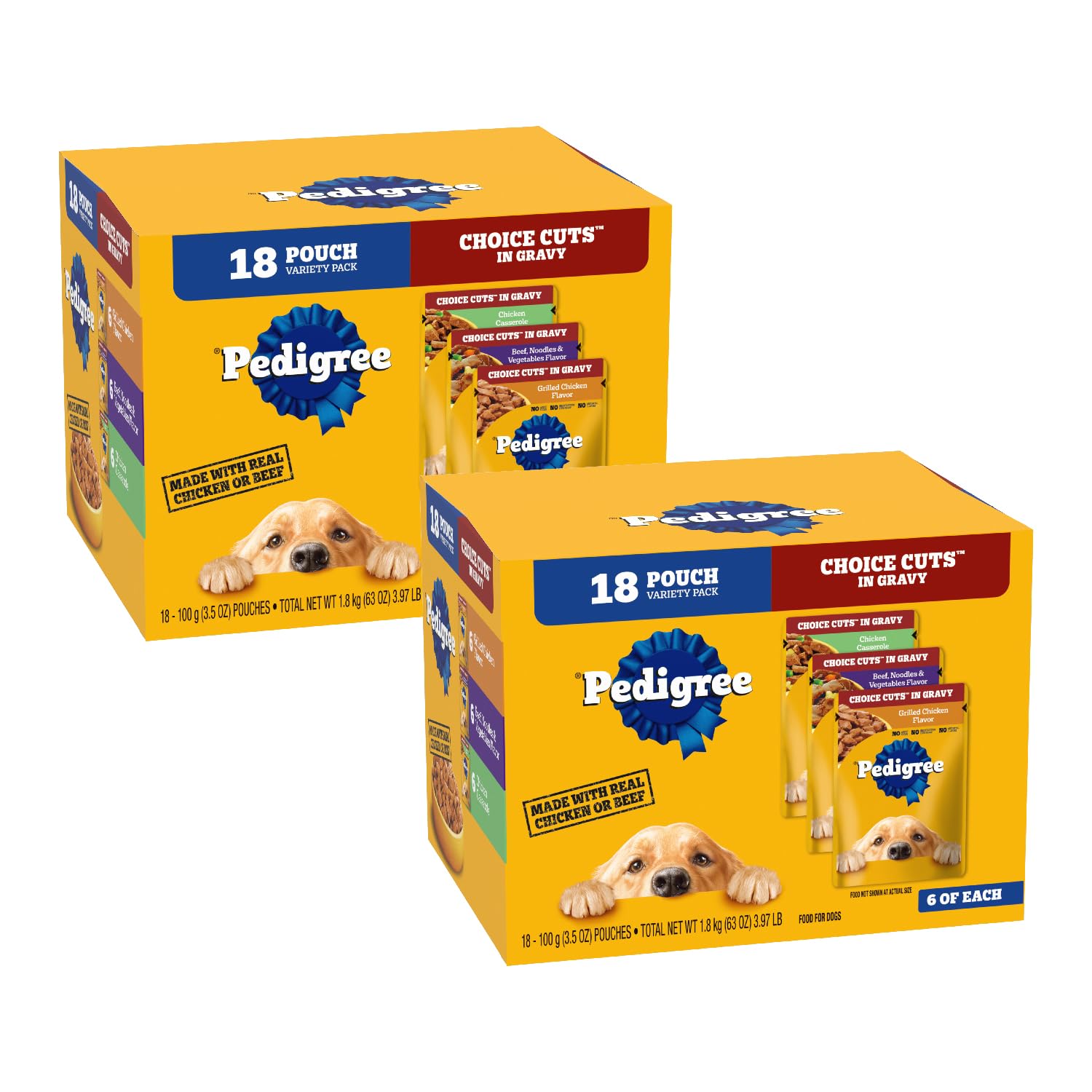 Comida Para Cães Pedigree Choice Cuts In Moly Caçarola De Frango 100g
