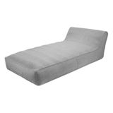 Chaise Inflável Área Externa Outdoor Like Rivatti Capa Linho Cinza Com Proteção Uv Capa Interna Pvc