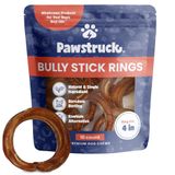 Bully Stick Rings Pawstruck, 100% Natural, Carne Bovina Para Cães