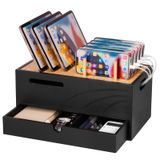 Organizador De Estação De Carregamento Cozivolife Bamboo Para Dispositivos