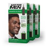 Cor De Cabelo Apenas Para Homens: Shampoo Em Cor Marrom Escuro Rico