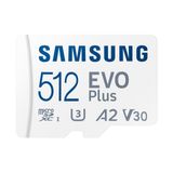 Cartão De Memória Samsung Evo Plus 512gb Micro Sdxc Com Adaptador Sd