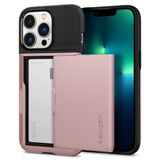 Capa Para Iphone 13 Pro Spigen Slim Armor Cs Em Ouro Rosa
