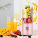 Copo Mini Juicer Pessoal Recarregável Para Liquidificador Portátil Rosa