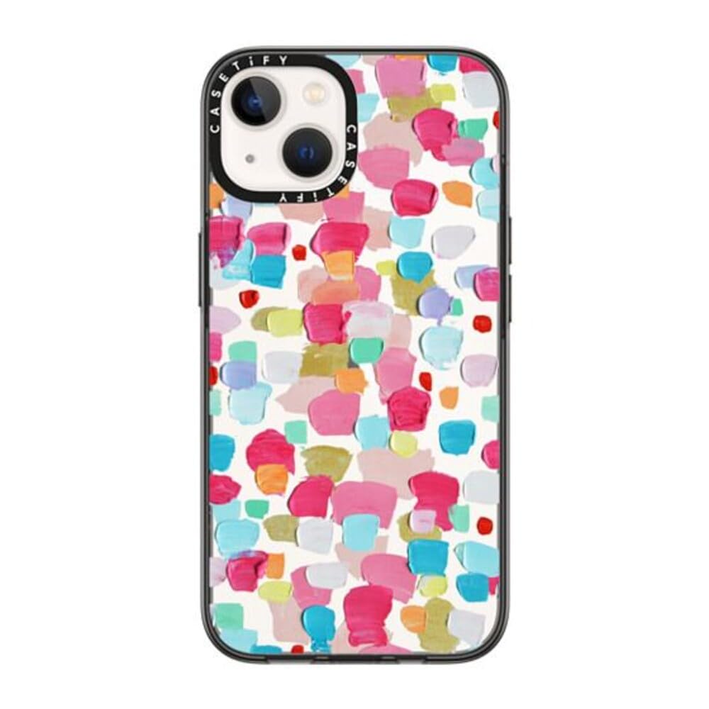 Capa Para Celular Casetify Compact Iphone 14 Magenta Confetti