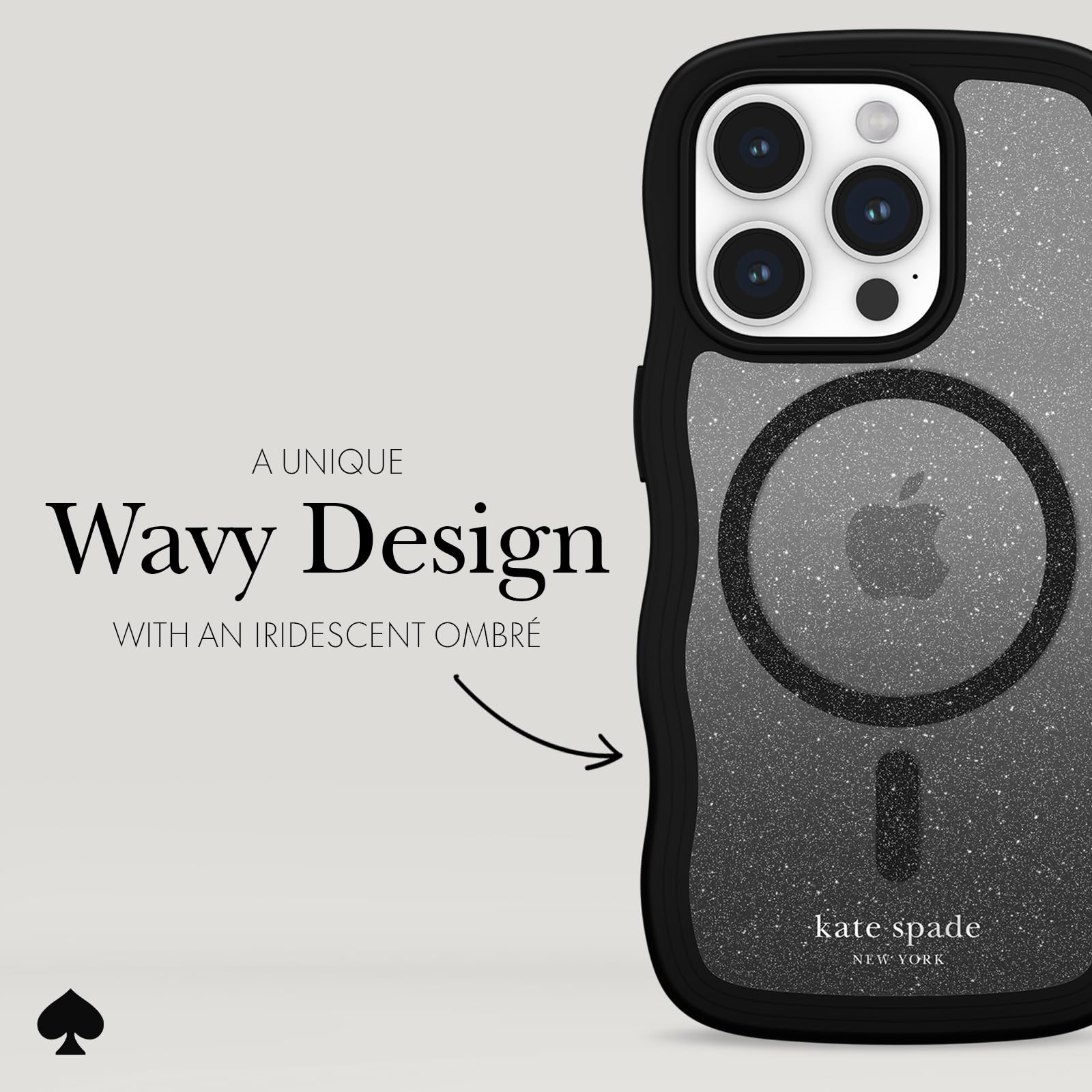 Capa Para Celular Kate Spade New York Iphone 15 Pro Wavy Nightfall