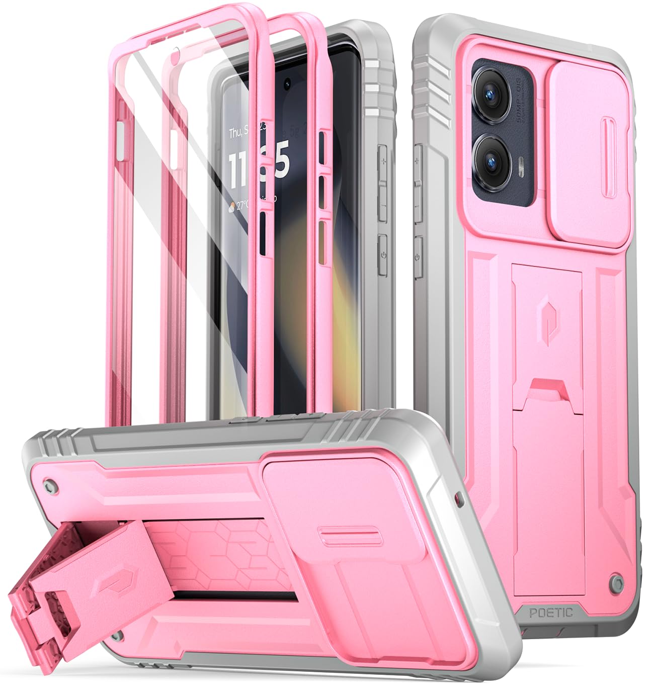 Case Poetic Revolution Para Motorola Moto Edge 2024 Rosa
