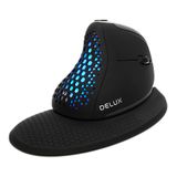 Mouse Vertical Delux Seeker M618xsd Wireless Oled 4000dpi