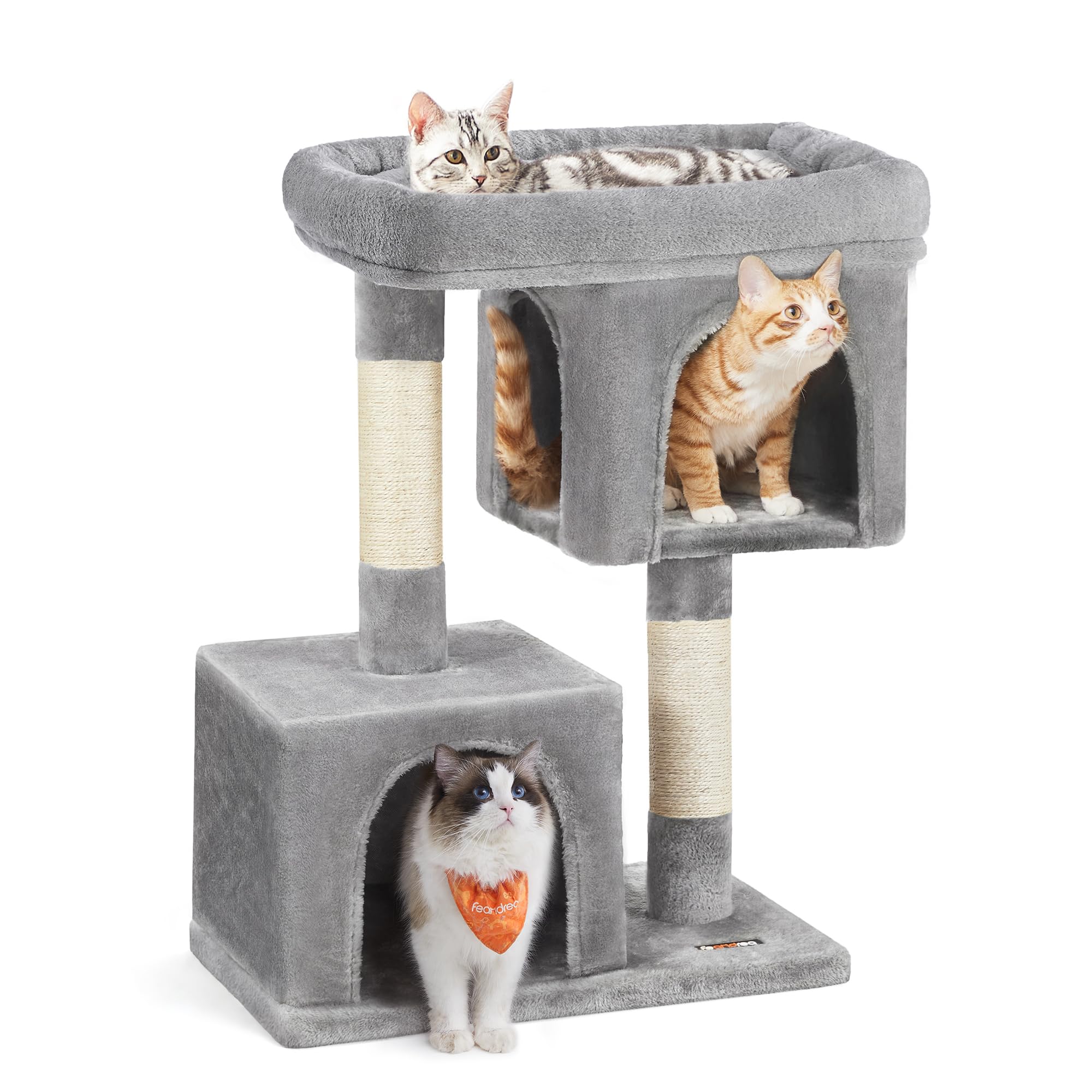 Cat Tree Feandrea Cat Tower L Com Condomínio Cat Tree Para Gatos Grandes