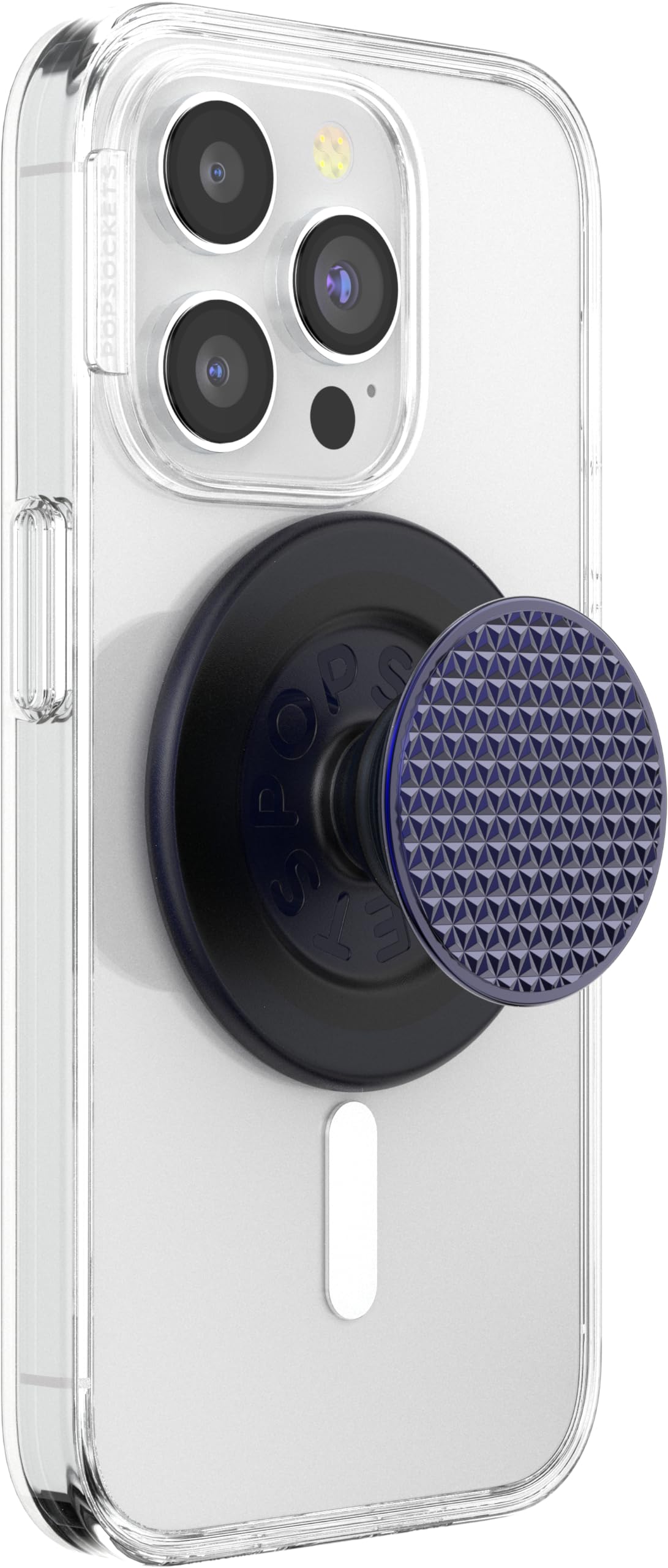 Phone Grip Popsockets Alum Triangle Knurled French Navy